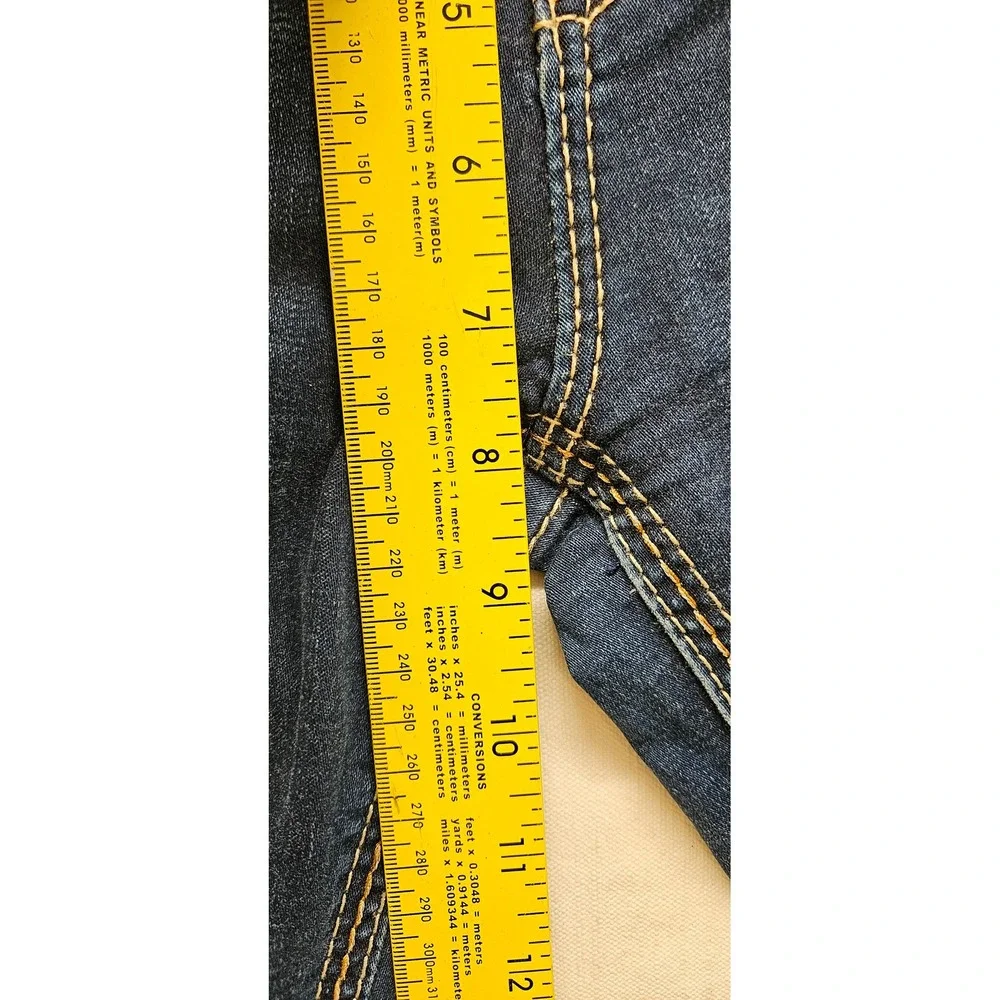 Rock Revival Betty Easy Boot Dark Wash Jeans Bootcut Fleur De Lis Size 28